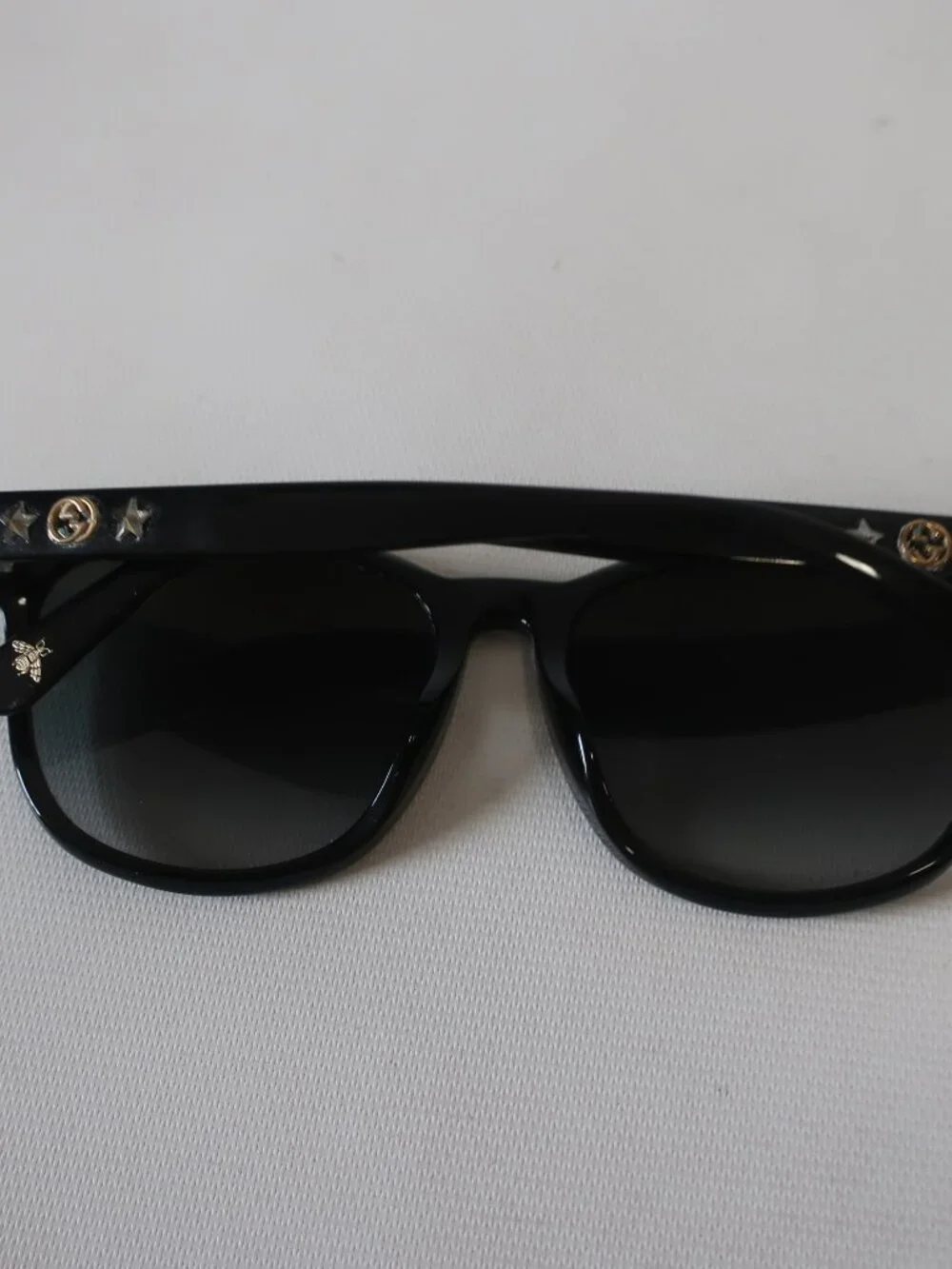 AUTHENTIC Womens Gucci GG0232SK 001 Black Fashion Square 56-17-145 Sunglasses